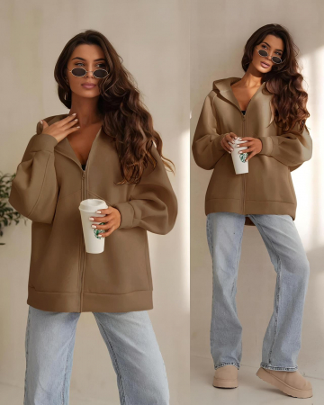 Pulovere Dama - Hanorac Dama cu Fermoar - CHMS - 2