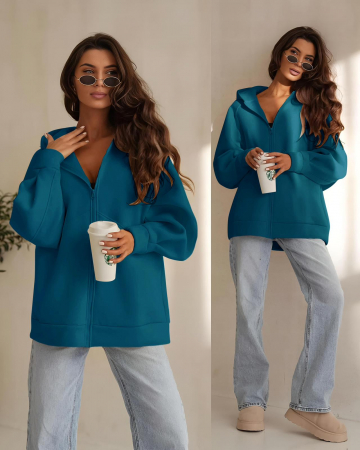 Pulovere Dama - Hanorac Dama cu Fermoar - CHMS - 2