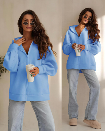 Pulovere Dama - Hanorac Dama cu Fermoar - CHMS - 2