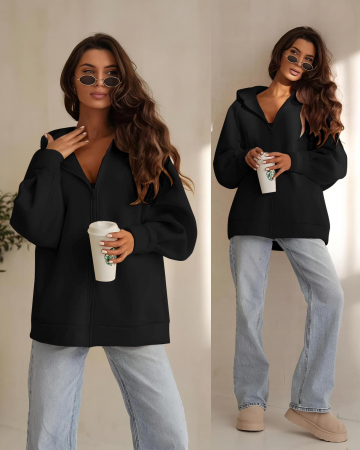 Pulovere Dama - Hanorac Dama cu Fermoar - CHMS - 2