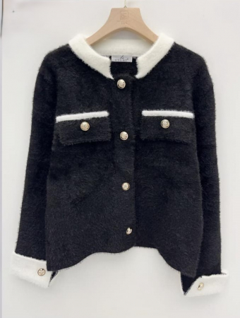 Jachete Dama - Jacheta Dama Cardigan Cashmere Blend - Nasturi Aurii