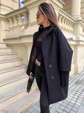 Paltoane Dama - Jacheta Dama cu Maneca Tricotata