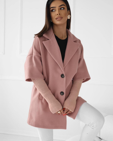 Paltoane Dama - Jacheta Dama cu Maneca Tricotata