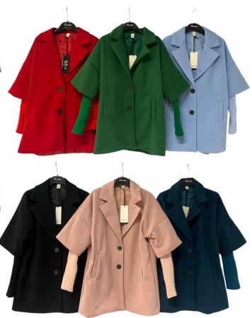 Paltoane Dama - Jacheta Dama cu Maneca Tricotata