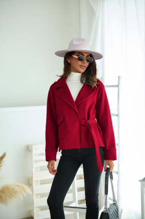 Sacouri Dama - Jacheta dama crop Sacou Scurt cu Inchidere pe o parte