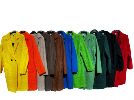 Paltoane Dama - Palton Dama din Tesatura Tip Blanita Miel