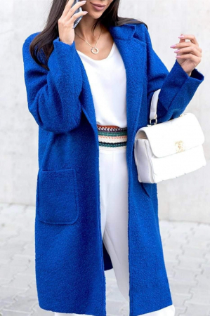 Jachete Dama - Palton Dama din Tesatura Tip Blanita Miel