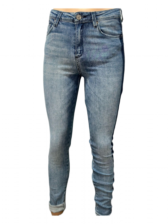 Pantaloni Dama - Pantaloni dama denim cu vipusca - Replus