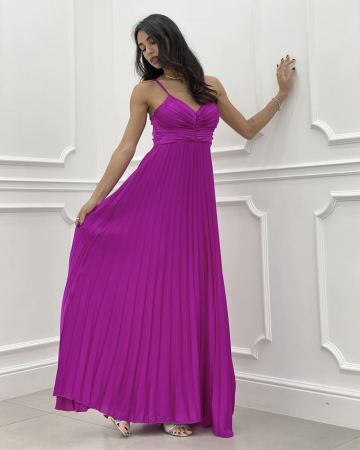 Rochii Dama - Rochie plisata de damă cu bretele - Mary