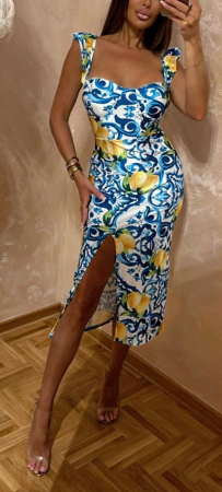 Rochii Dama - Rochie dama model Polka - diverse imprimeuri