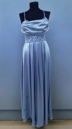 Rochii Dama - Rochie lunga satin cu corset Clara – rochie eleganta marime universala S-XL, ideala pentru evenimente speciale