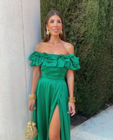 Rochii Dama - Rochie dama midi cu volane - Alesia