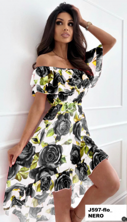 Rochii Dama - Rochie Midi Florala - Silvia