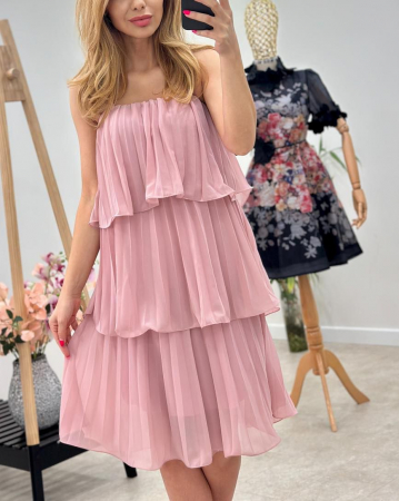 Rochii Dama - Rochie din voal cu captuseala