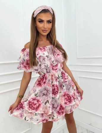 Rochii Dama - Rochie Model Floral - Spanish