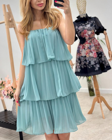 Rochii Dama - Rochie din voal cu captuseala