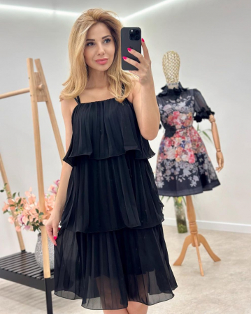 Rochii Dama - Rochie din voal cu captuseala