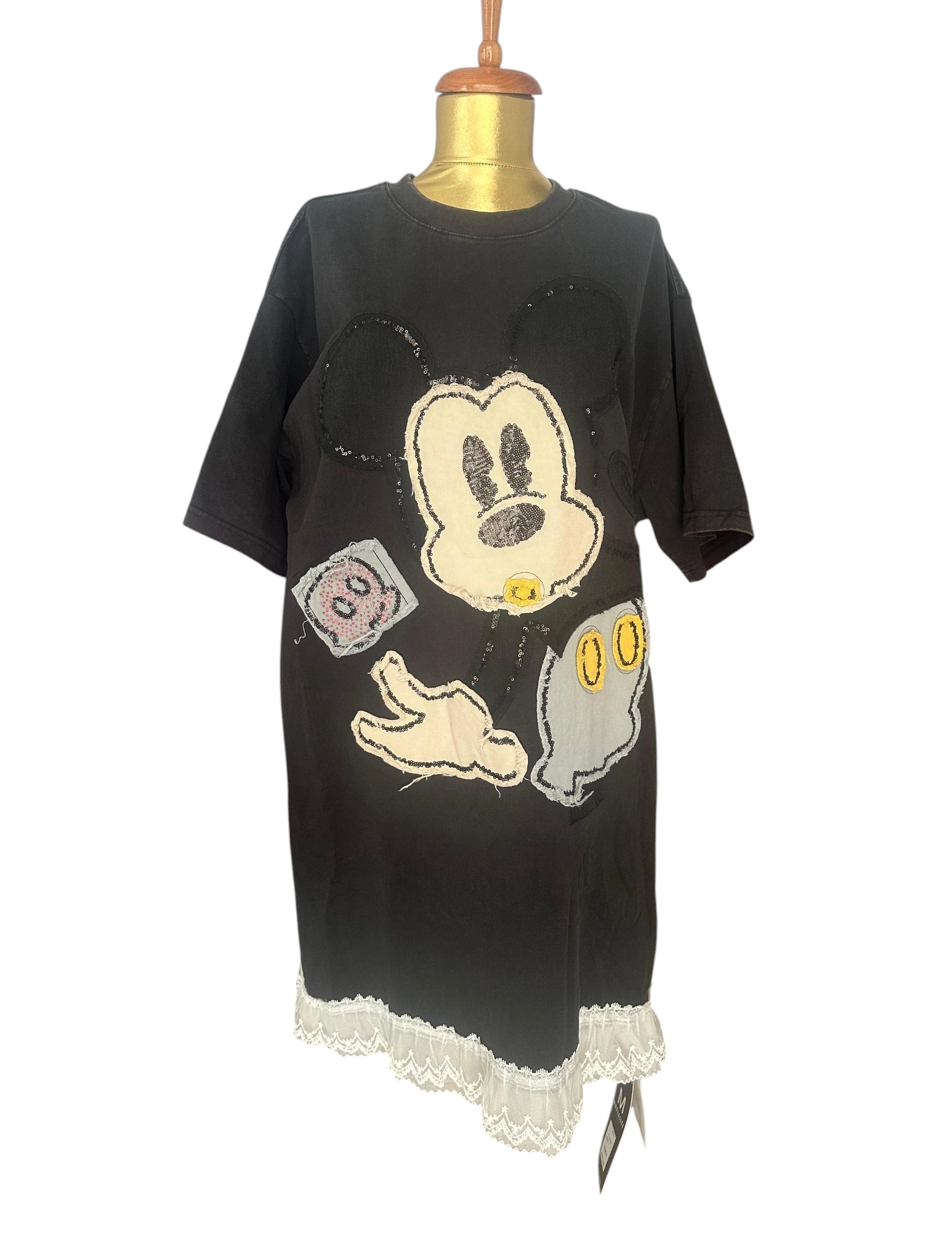 Rochii Dama - Rochie Oversized Din Bumbac 100% Cu Personaj Animat, Marime Universala, Made in Korea