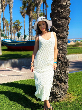 Rochii Dama - Rochie plaja tricotata lunga, model vara, marime universala S-L – 4 culori