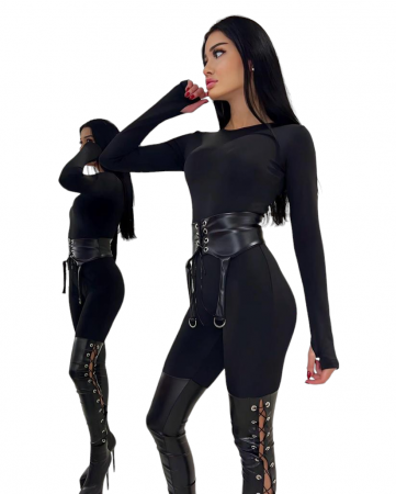 Salopeta Dama - Salopeta modelatoare neagra - Sasha