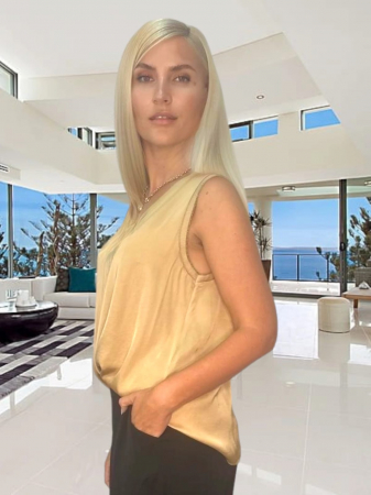 Bluze Dama - Top dama cu cu aspect matasos fara maneci - Silky