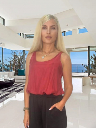 Bluze Dama - Top dama din voal dublat cu bretele - Silky