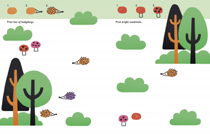 Carte cu activitati de pictat cu degetelele – Fingerprint Activities Animals [2]