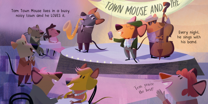 Carte cu pagini cartonate- The Town Mouse and the Country Mouse [3]
