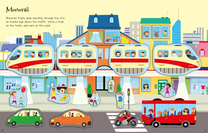 Carte cu stickere – First Sticker Book Trains [3]