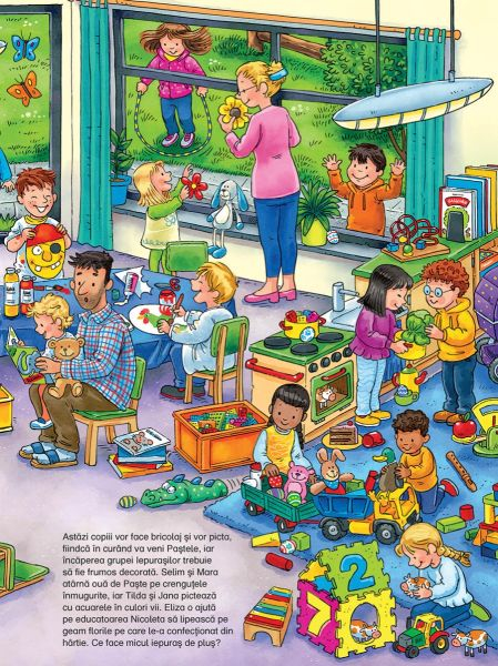 Cauta si gaseste. Unde este micul iepuras de plus? [6]