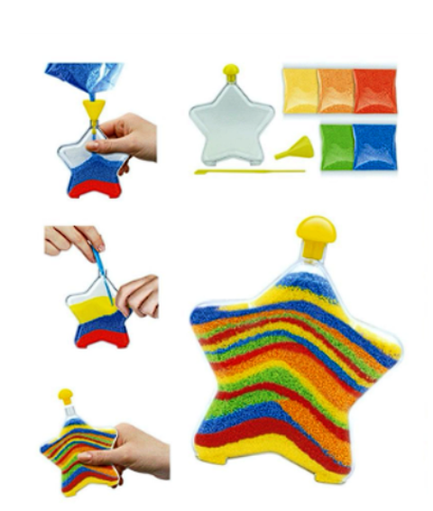 joc creativ sand art copii nisip colorat [4]