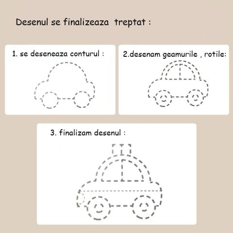 Joc de desen Montessori, 60 de modele reutilizabile, 3 ani [5]