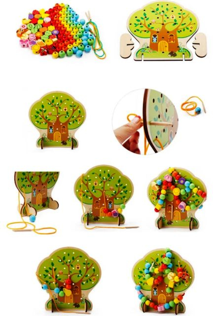 joc insiruit lemn montessori copac copii [3]