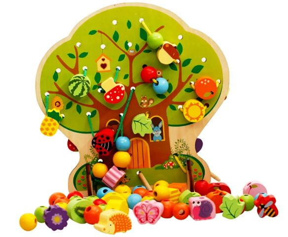 joc insiruit lemn montessori copac copii [4]