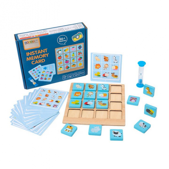 Joc de memorie din lemn Instant Memory Card, 30 piese [2]