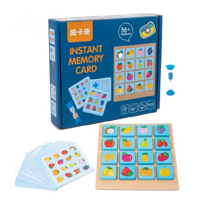 Joc de memorie din lemn Instant Memory Card, 30 piese [1]