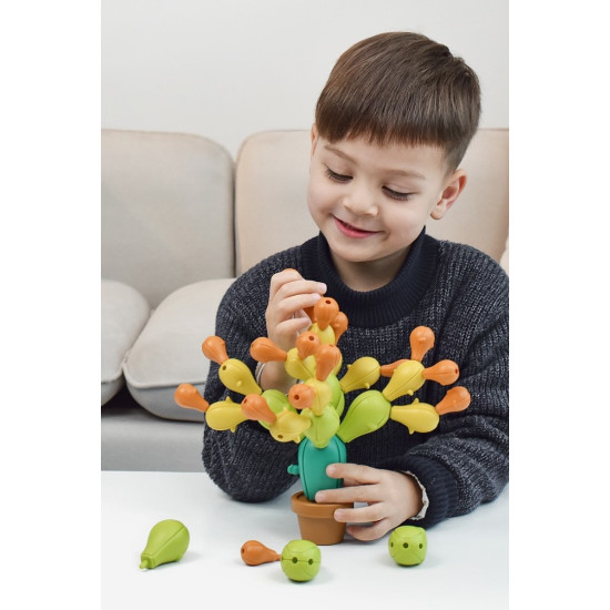 Joc dexteritate si echilibru cu 18 piese, Cactus [2]