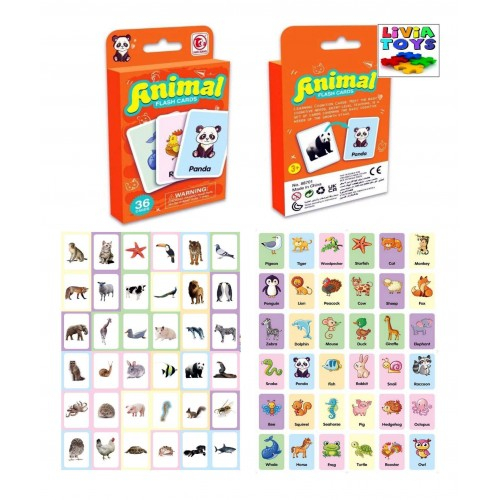 Joc educativ carduri cognitive 36 imagini- Animale, 2 ani+ [3]