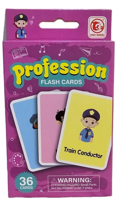 Joc educativ carduri cognitive 36 imagini- Meserii si Profesii, 2 ani+ [1]