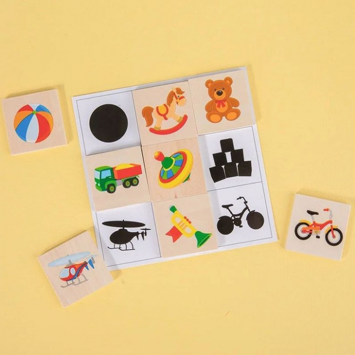 Joc educativ tip Montessori, asocieri de umbre si imagini, Shadow Paired, multicolor, 3 ani+ [7]