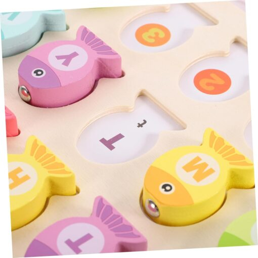 Joc magnetic de pescuit, Litere si cifre si Albinute, 3 ani [3]