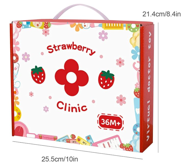 Joc Set de Doctor, 16 Ustensile Medicale din Lemn [3]