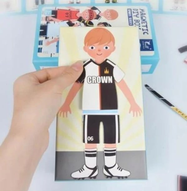 Joc tip puzzle magnetic – Imbraca Baietii, 40 piese, 3 ani+ [3]