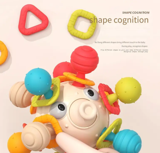 Jucarie interactiva bebelusi – Minge senzoriala, Peste, 0 luni+ [5]