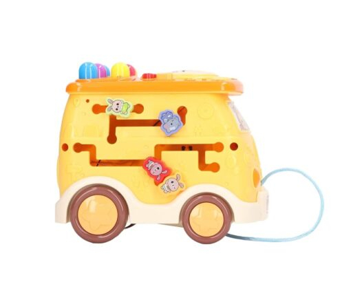 Jucarie interactiva de sortare si coordonare, Autobuz cu 6 activitati [2]