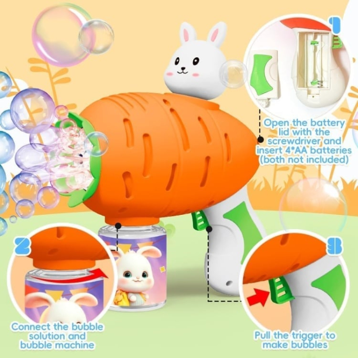 Pistol de facut baloane de sapun, Morcov [2]