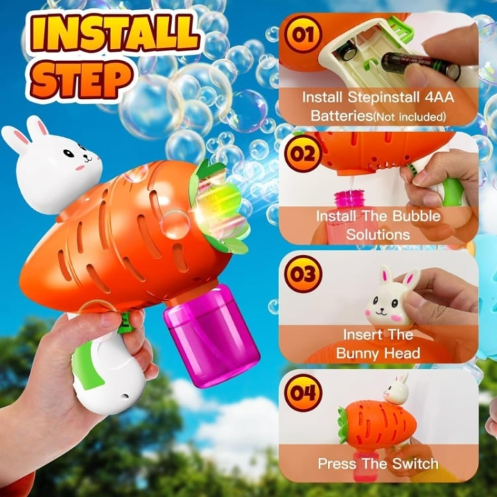 Pistol de facut baloane de sapun, Morcov [3]