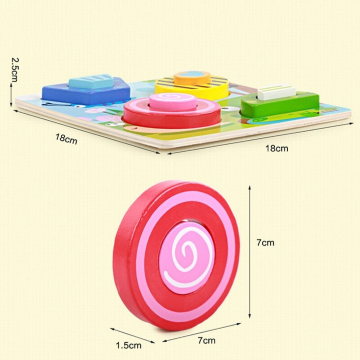 Puzzle 3D cu insecte, 9 piese, 3 ani+ [3]