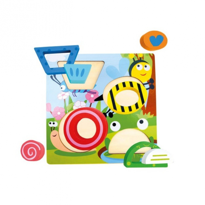 Puzzle 3D cu insecte, 9 piese, 3 ani+ [1]