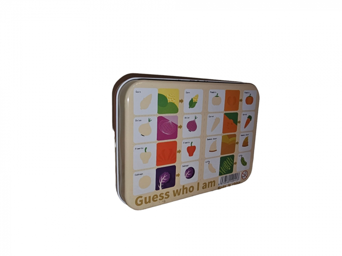 Puzzle din carton in cutie din metal, legume, 24 piese, + 3 ani [3]